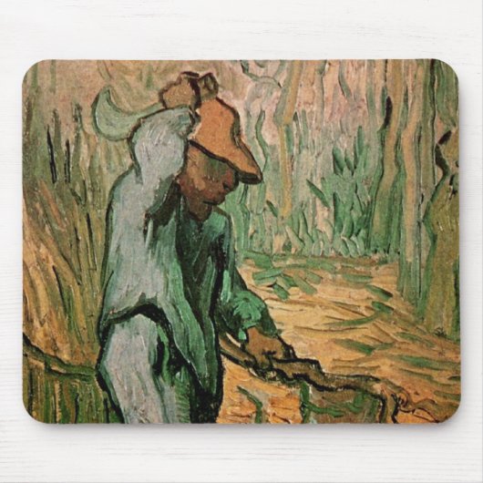 Woodcutter (na Millet) van Vincent van Gogh Muismat (Voorkant)