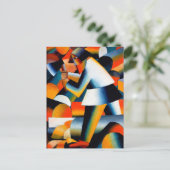 Woodcutter van Kazimir Malevich (1912) Briefkaart (Staand voorkant)