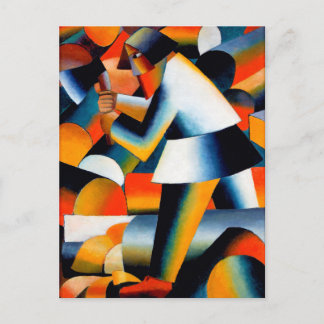 Woodcutter van Kazimir Malevich (1912) Briefkaart