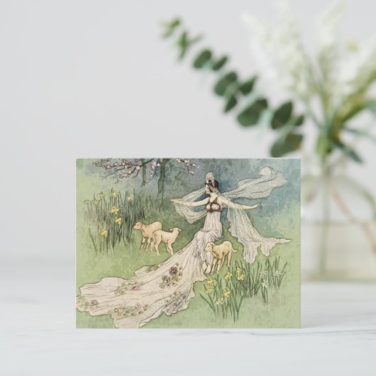 Woodcutter's Daugher Princess  Fairy Tale Briefkaart (Staand voorkant)