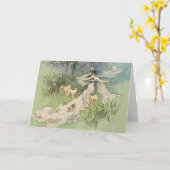 Woodcutters Daugher Princess  Fairy Tale Kaart (Gele Bloem)