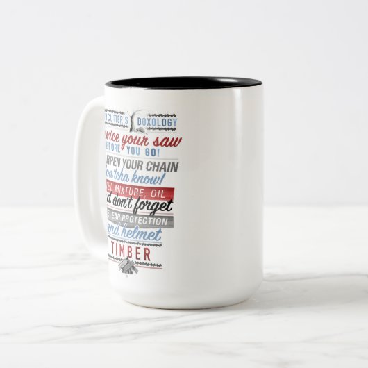 Woodcutter's Doxology mok (Voorkant links)