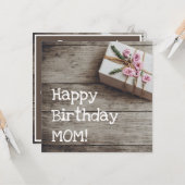  Wooden achtergrond lofzang dag Kaart (Voorkant / Achterkant in situ)