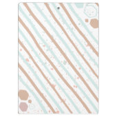 Wooden achtergrond Modern elegant klembord (Achterkant)