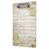  Wooden achtergrond Moderne Gele Rozen Klembord (Links)