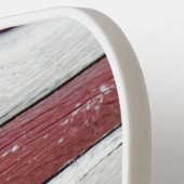 Wooden American Flag Pickleball Paddle (Links Detail)