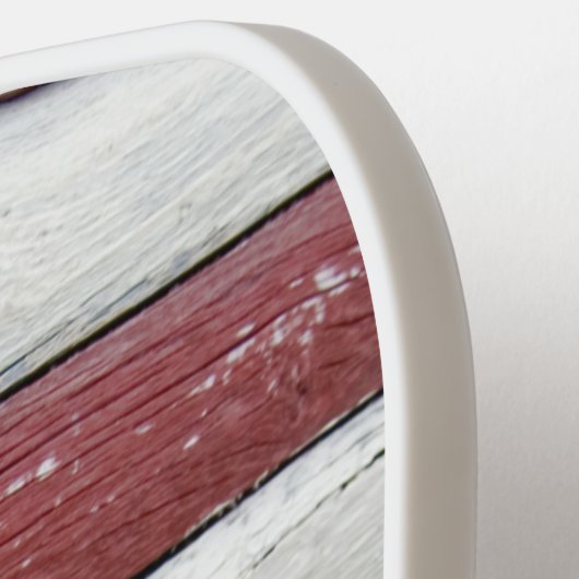 Wooden American Flag Pickleball Paddle (Links Detail)