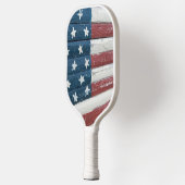 Wooden American Flag Pickleball Paddle (Links)