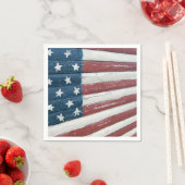 Wooden American Flag Servet (Insitu)
