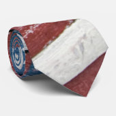 Wooden American Flag Stropdas (Opgerold)