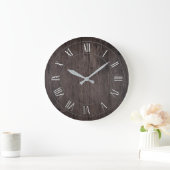 Wooden Antiek Roman Numeral Round Wall Clock Grote Klok (Huis)
