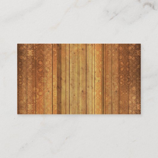 Wooden Apple-leraar Visitekaartje (Achterkant)