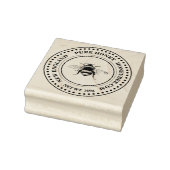 Wooden Art Stamp - Bedrijven Zuivere Honing Rubberstempel (Stempel)
