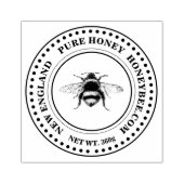 Wooden Art Stamp - Bedrijven Zuivere Honing Rubberstempel (Afrduk)