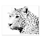 Wooden Art Stamp - Leopard Rubberstempel (Afrduk)