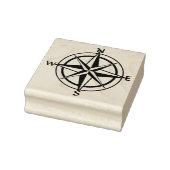 Wooden Art Stamp - Nautical Compass Rubberstempel (Stempel)