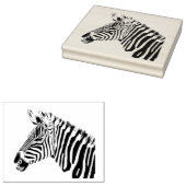 Wooden Art Stamp - Zebra Rubberstempel (Gestempeld)