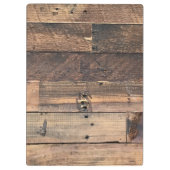 Wooden Background Modern Elegant Klembord (Achterkant)