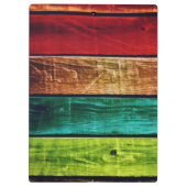 Wooden Background Modern Elegant Klembord (Achterkant)