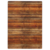 Wooden Background Modern Elegant Klembord (Achterkant)