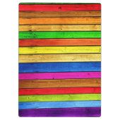 Wooden Background Modern Elegant Klembord (Achterkant)