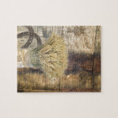 Wooden Barrel western land hoefijzer tarwe Legpuzzel (Horizontaal)