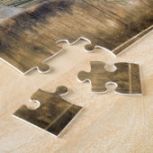 Wooden Barrel western land hoefijzer tarwe Legpuzzel (Zijkant)