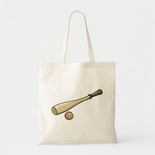 Wooden Baseball Bat Tote Bag (Voorkant)