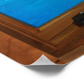 Wooden Bay-vensterverlichting - zeilboten Poster (Hoek)