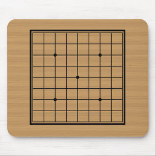 Wooden bestuur 9x9 grens muismat