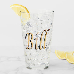 Wooden Bill Name Logo, Glas
