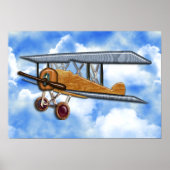 Wooden Biplane Poster (Voorkant)