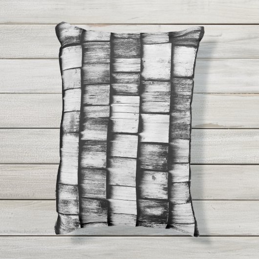 Wooden Board Wall Buitenkussen (Achterkant (verticaal))