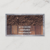 Wooden Boards Dirt | Metalen rivetten Visitekaartje (Achterkant)