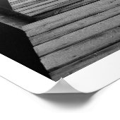 Wooden Boat Landing op Derwentwater Poster (Hoek)