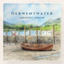 Wooden Boat op het district Cumbria van het meer v