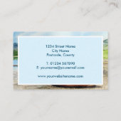 Wooden Boat op het district Cumbria van het meer v Visitekaartje (Achterkant)