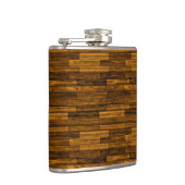 Wooden Bricks Textuur Heupfles (Rechts)