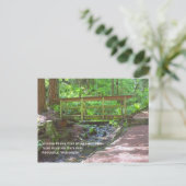 Wooden Bridge-Briefkaart Briefkaart (Staand voorkant)