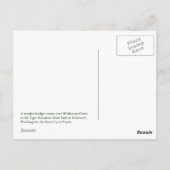 Wooden Bridge-Briefkaart Briefkaart (Achterkant)