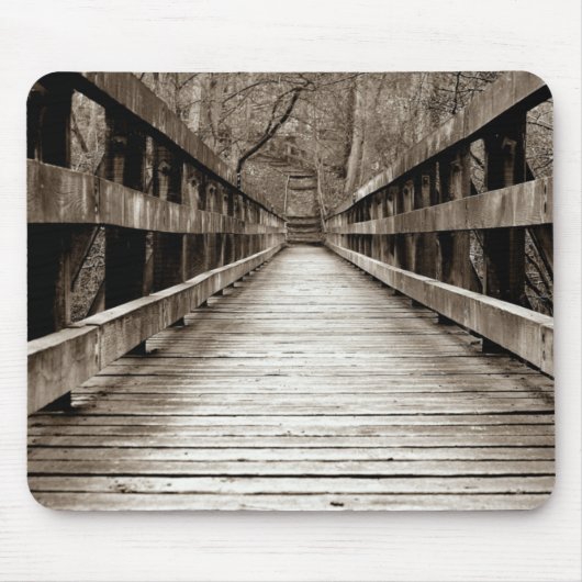 Wooden Bridge Mousepad Muismat (Voorkant)