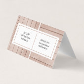 Wooden Brown Modern Background Visitekaartje (Achterkant)