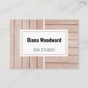 Wooden Brown Modern Background Visitekaartje
