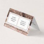 Wooden Brown Modern Background Visitekaartje (Achterkant)