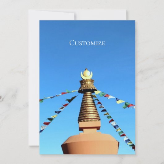 Wooden Buddha in Snow Thunder Cove Kaart (Achterkant)