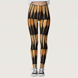Wooden Canoe Paddles achtergrondkleur Leggings