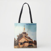 Wooden Canvas tas van de Russische kerk (Voorkant)