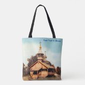Wooden Canvas tas van de Russische kerk (Achterkant)
