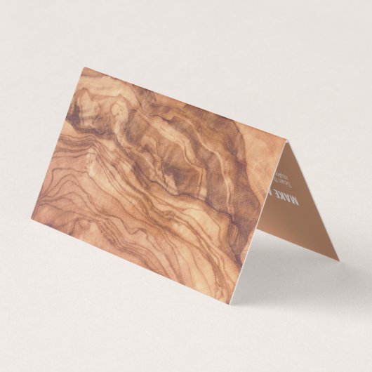 Wooden Carpenter Construction Handyman QR Code Visitekaartje (Achterkant)