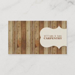 Wooden Carpentry Visitekaartje